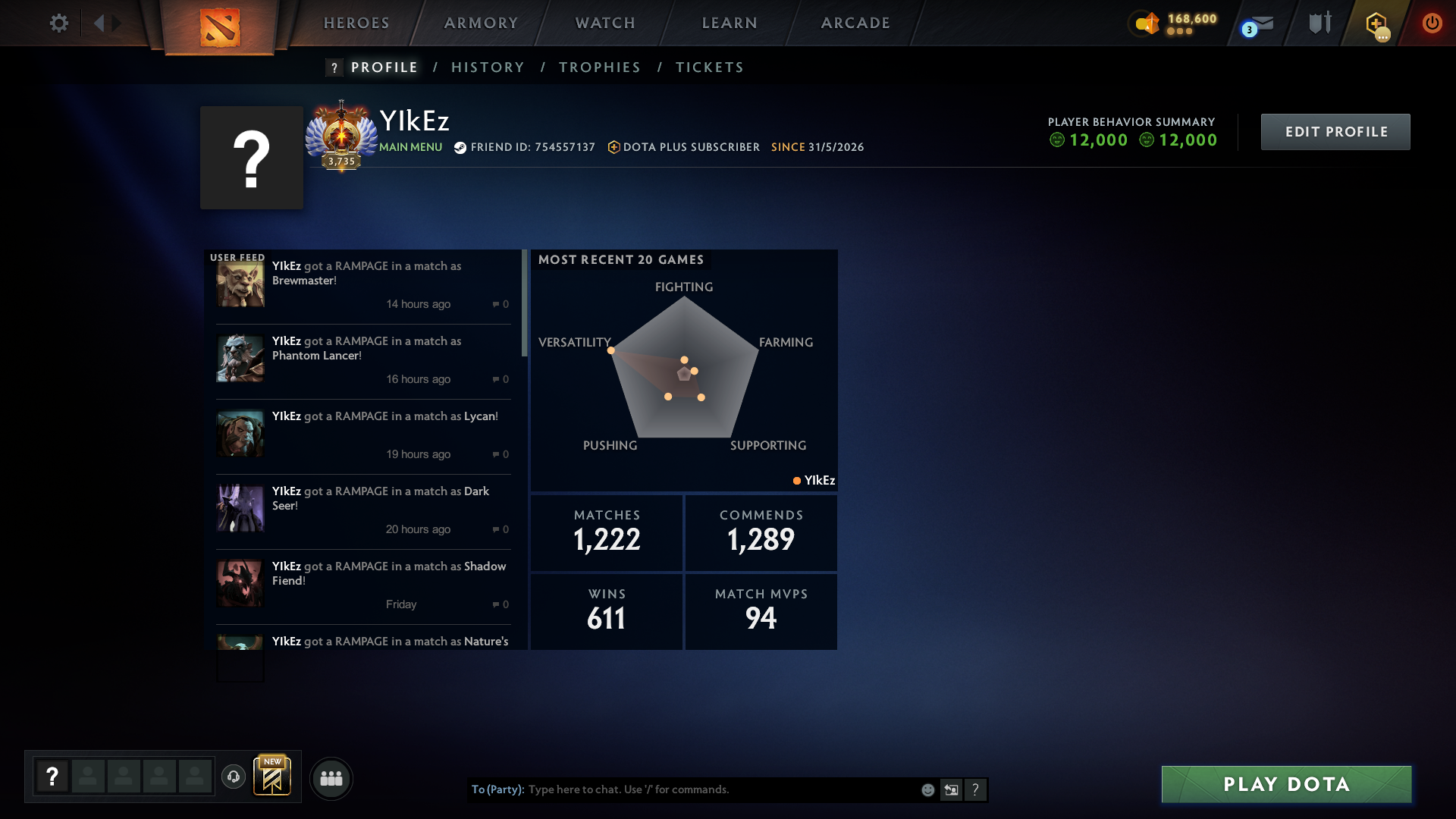Immortal 9401 MMR