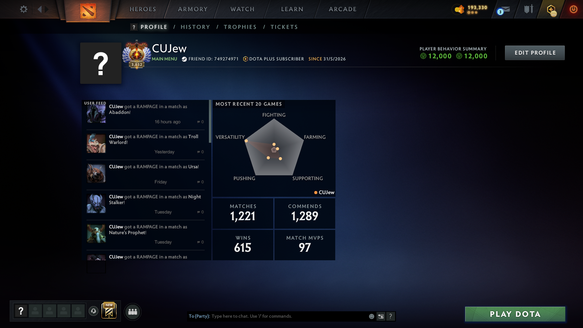 Immortal 9348 MMR