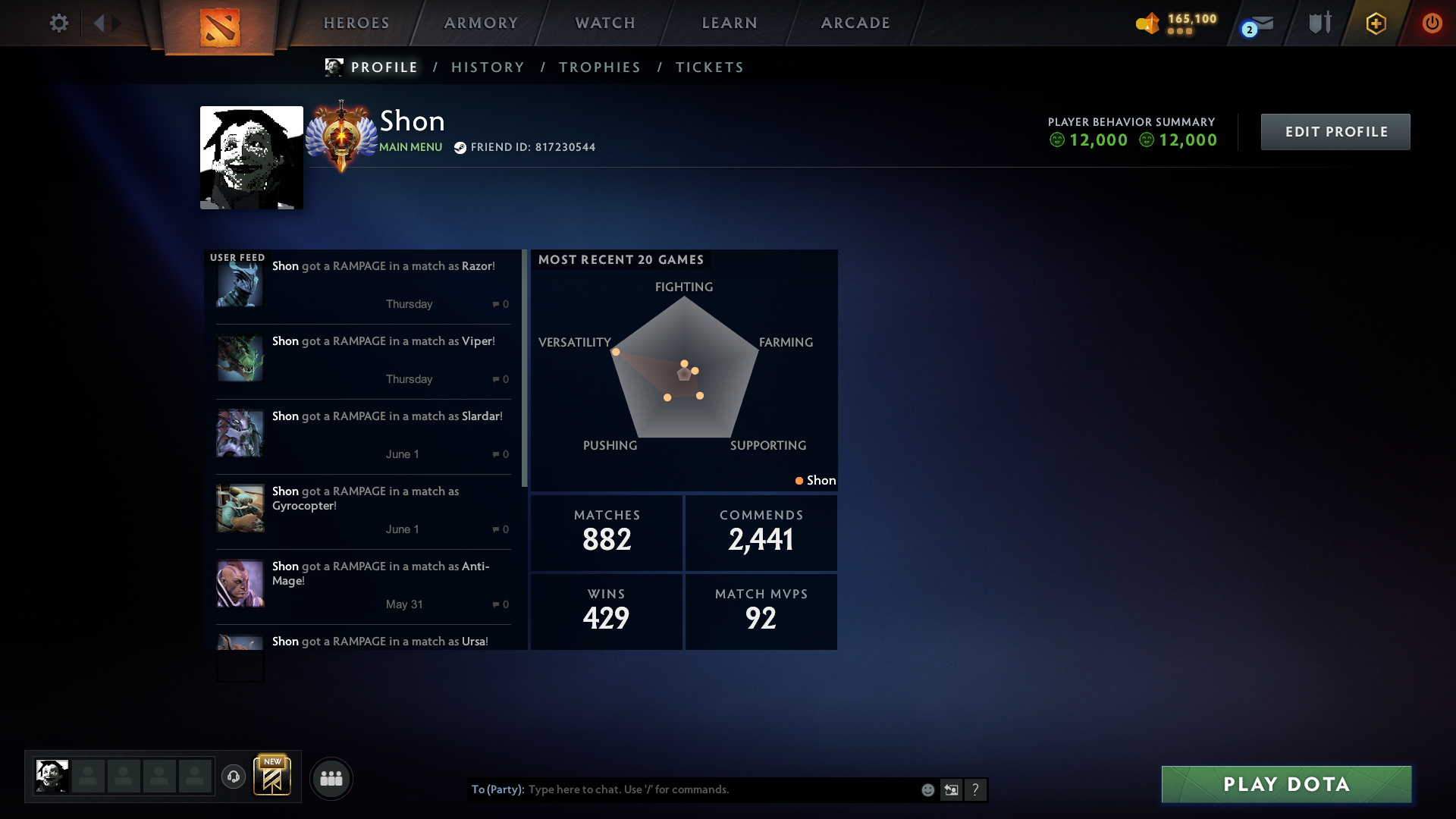 Immortal 6418 MMR